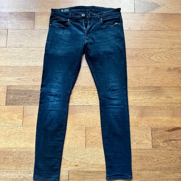 G-Star Revend Skinny Jeans - Dark Aged - Size W34 L34 - Picture 1 of 4